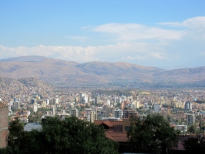 The view over Cochabamba